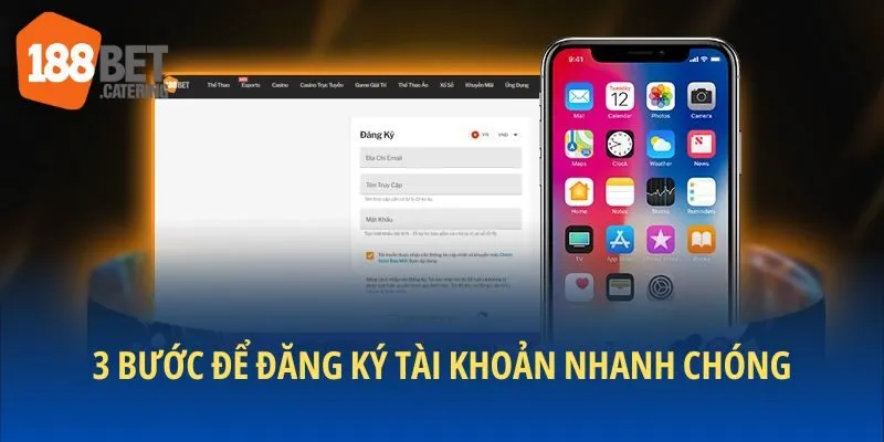 3 bước để khách hàng thực hiện việc tạo tài khoản