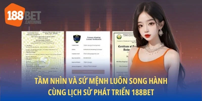 Tầm nhìn và sứ mệnh luôn song hành cùng lịch sử phát triển 188BET